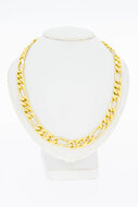 18 Karat Gold Figaro Halskette - 47,6 cm