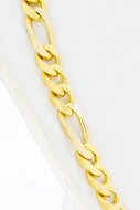 18 Karat Gold Figaro Halskette - 47,6 cm