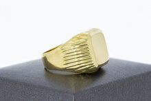 585 Goldene M&auml;nner Siegelring - 18,3 mm
