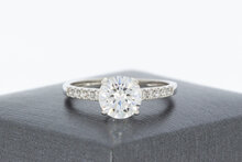 9 Karat Wei&szlig;gold Damenring - 19,2 mm