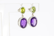 18 Karat Edelstein Damen Ohr Ringe - 2,5 cm