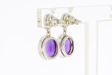 18 Karat Edelstein Damen Ohr Ringe - 2,5 cm