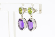 18 Karat Edelstein Damen Ohr Ringe - 2,5 cm