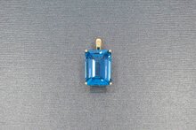 18 Karat Topas Damen Anh&auml;nger - 2,2 cm
