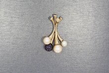 18 Karat  Damen Perlenanh&auml;nger - 3,1 cm