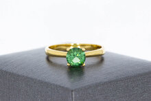 Edelstein Damenring 750 Gold - 17,6 mm