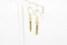 Vintage Damen Ohrh&auml;nger 14 Karat Gold - 3,7 cm