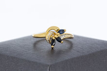 Saphir Ring Damen 18 Karat Gold - 16,7 mm