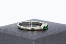 Smaragd Ring Damen 14 Karat Gold - 17,1 mm