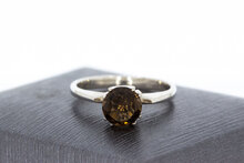 Wei&szlig;gold Quarz Ring 18 Karat - 17,2 mm