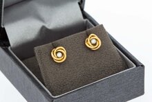 585 Gold Perlen Ohrstecker Damen - 0,7 cm