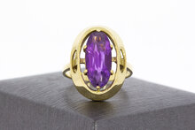 585 Gold Damenring mit Amethyst - 17,9 mm