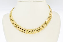 750 Panzer Damen Goldkette - 45,5 cm