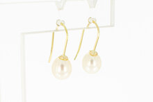 14 Karat  Gold Perlen Ohrh&auml;nger Damen - 1,9 cm