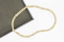 Milaneser Damen Goldkette 14 Karat - 42,2 cm