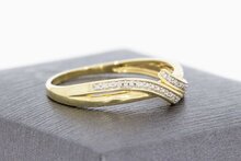 585 bicolor Damen Gold Ring - 19 mm