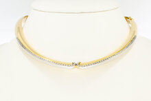 750 Diamanten Goldkette Damen - 44 cm