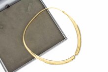 750 Diamanten Goldkette Damen - 44 cm