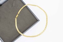 14 Karat Panzer Damen Goldkette - 40,2 cm