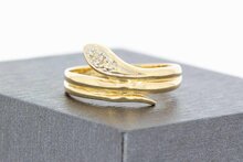 14 Karat Damen Ring mit Diamant - 17,5 mm
