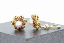 Edelstein Ohrclips Damen 585 Gold - 1,2 cm