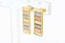 14 Karat goldene Ohrh&auml;nger Damen - 2,1 cm