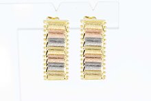 14 Karat goldene Ohrh&auml;nger Damen - 2,1 cm