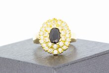 Edelstein Ring Damen 750 Gold - 18,5 mm