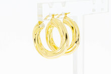 Gedrehte Gold Kreolen 14 Karat - 2,4 cm