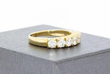 Zirkonia Damenring 14 Karat Gold - 17,5 mm