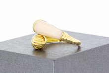 Opal Damen Goldring mit Diamant - 17 mm