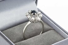 18 Karat Gold Saphir Damenring - 17,1 mm