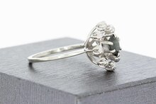 18 Karat Gold Saphir Damenring - 17,1 mm