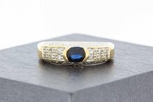 Edelstein Damenring 18 Karat Gold - 16,4 mm