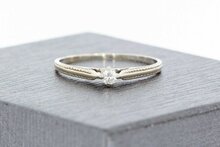 Diamant Ring Damen 18 Karat Gold - 16 mm