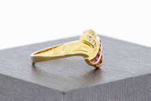 750 Gold Edelstein Ring Damen - 16,4 mm