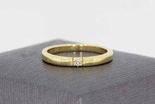 14 Karat Gold Diamant Damenring - 17 mm