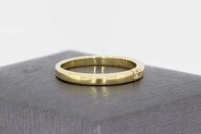 14 Karat Gold Diamant Damenring - 17 mm