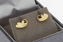 14 Karat Fantasy Gold Ohrstecker - 1 cm