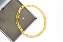 18 Karat geflochtene Damen Goldkette - 46 cm