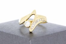 14 Karat geschwungene Goldring - 16,6 mm