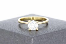 Saphir Ring Damen 14 Karat Gold - 18.2 mm