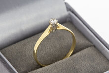 Diamant Ring Damen 14 Karat Gold - 19 mm