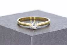 Diamant Ring Damen 14 Karat Gold - 19 mm