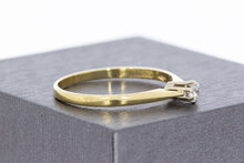 Diamant Ring Damen 14 Karat Gold - 19 mm