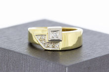 585 Damen Goldring mit Diamant - 16,7 mm