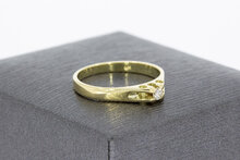 Diamant Pinky Damen Goldring 585 Gold - 16 mm