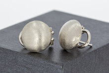 750 Wei&szlig;goldene Damen Ohrclips - 1,2 cm