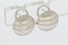 750 Wei&szlig;goldene Damen Ohrclips - 1,2 cm