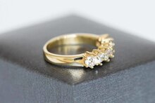 18 Karat Gold Damen Topas Ring - 15,6 mm